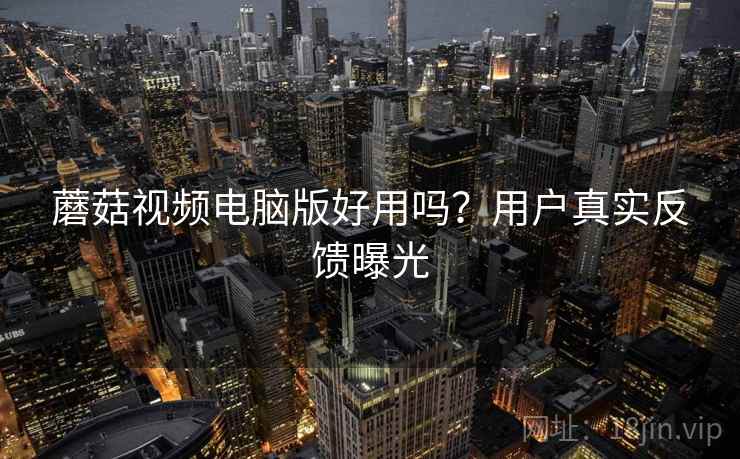 蘑菇视频电脑版好用吗？用户真实反馈曝光